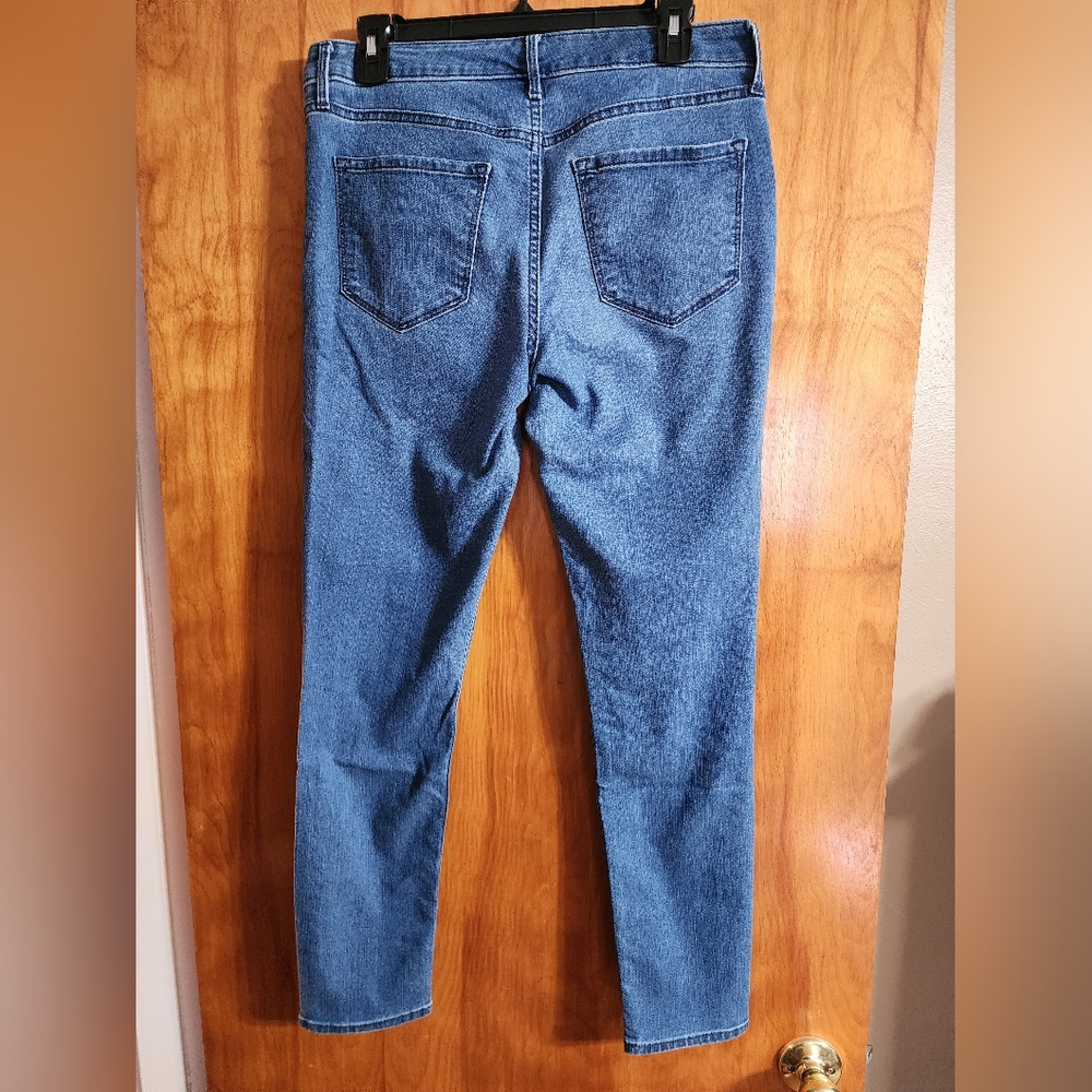 Old Navy Mid-Rise Super Skinny Jeans - Blue Size 10 - Picture 2 of 4